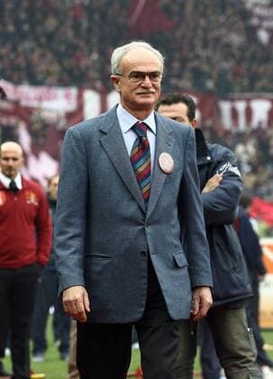 Sandro Mazzola (FC Turin) während der Vereinsfeier zum hundertjährigen Bestehen -  Fußball Herren Serie A 2006 2007, 1. Italienische Liga, Torino Calcio, 100 Jahre, Geburtstag Jubiläum hundert Vdig Einzelbild Turin, Vereinsjubiläum, Vereinsgeburtstag Fußball Herren Serie A 2006 2007, 1. Italienische Liga, Torino Calcio, 100 Jahre, Geburtstag Jubiläum hundert Vdig Einzelbild Turin, Vereinsjubiläum, Vereinsgeburtstag