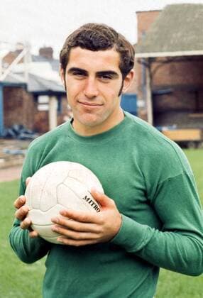 Torwart Peter Shilton (Leicester) -  Fußball Herren English Second Division 1970 1971, Two, 2. Englische Liga, Leicester City Porträt Leicester Fußball Herren English Second Division 1970 1971, Two, 2. Englische Liga, Leicester City Porträt Leicester