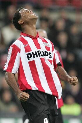 Patrick Kluivert (Eindhoven) enttäuscht -  Fußball EC 1 Herren Champions League 2006 2007, PSV Eindhoven Einzelbild Eindhoven Enttäuschung, Verzweiflung, Fußball EC 1 Herren Champions League 2006 2007, PSV Eindhoven Einzelbild Eindhoven Enttäuschung, Verzweiflung,