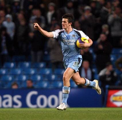 Joey Barton (Manchester City) - Torjubel -  Fußball Herren English Premier League 2006 2007, 1. Englische Liga, Manchester City Einzelbild Manchester Freude, Begeisterung, Fußball Herren English Premier League 2006 2007, 1. Englische Liga, Manchester City Einzelbild Manchester Freude, Begeisterung,