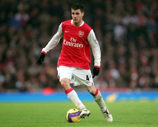 Cesc Fabregas (Arsenal) am Ball -  Fußball Herren English Premier League 2006 2007, 1. Englische Liga, Arsenal FC London Einzelbild London Fußball Herren English Premier League 2006 2007, 1. Englische Liga, Arsenal FC London Einzelbild London