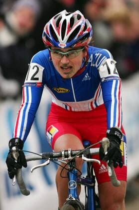 Maryline Salvetat (Frankreich) -  (pan17975) Radsport Damen Weltcup 2006 2007, Welt Cup, Worldcup, World, WC, Crossrennen, Querfeldein, Querfeldeinfahren Einzelbild Hofstade Radsport Damen Weltcup 2006 2007, Welt Cup, Worldcup, World, WC, Crossrennen, Querfeldein, Querfeldeinfahren Einzelbild Hofstade  