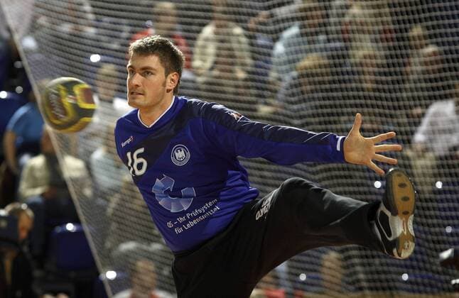 Torwart Carsten Lichtlein (Deutschland) Handball Länderspiel Herren Freundschaftsspiel 2006, Test, Testspiel, Nationalteam, Nationaltrikot Einzelbild Kiel Dynamik, Abwehr, Handball Länderspiel Herren Freundschaftsspiel 2006, Test, Testspiel, Nationalteam, Nationaltrikot Einzelbild Kiel Dynamik, Abwehr,