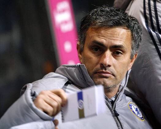Trainer Jose Mourinho (Chelsea) - EDITORIAL USE ONLY. No use with unauthorised audio, video, data, fixture lists, club league logos or live services. Online in-match use limited to 120 images, no video emulation. No use in betting, games or single club league player publications. Fußball Herren English Premier League 2006 2007, 1. Englische Liga, Chelsea FC London Porträt Birmingham Fußball Herren English Premier League 2006 2007, 1. Englische Liga, Chelsea FC London Porträt Birmingham