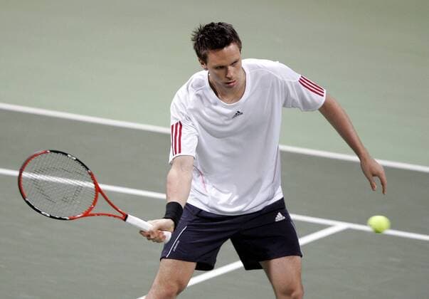 Robin Söderling (Schweden) Tennis Herren Qatar Open 2007, ATP Tour Einzelbild Doha Tennis Herren Qatar Open 2007, ATP Tour Einzelbild Doha