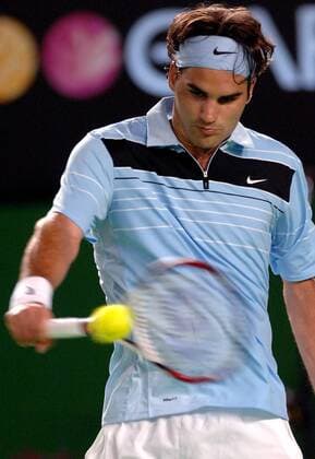 Roger Federer (Schweiz) -  Tennis Herren Australian Open 2007, Grand Slam, ATP Tour Einzelbild Melbourne Tennis Herren Australian Open 2007, Grand Slam, ATP Tour Einzelbild Melbourne