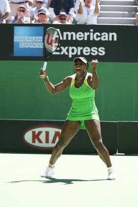 Serena Williams (USA) - Schlussjubel Tennis Damen Australian Open 2007, Grand Slam, WTA Tour Einzelbild Melbourne Freude, Begeisterung, Tennis Damen Australian Open 2007, Grand Slam, WTA Tour Einzelbild Melbourne Freude, Begeisterung,