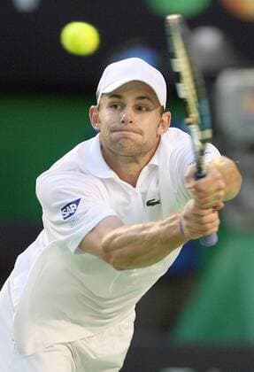 Andy Roddick (USA) Tennis Herren Australian Open 2007, ATP Tour, Grand Slam, Halbfinale Einzelbild Melbourne Dynamik, Tennis Herren Australian Open 2007, ATP Tour, Grand Slam, Halbfinale Einzelbild Melbourne Dynamik,
