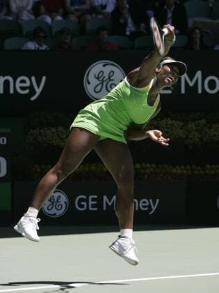 Serena Williams (USA) Tennis Damen Australian Open 2007, WTA Tour, Grand Slam, Halbfinale Einzelbild Melbourne Dynamik Tennis Damen Australian Open 2007, WTA Tour, Grand Slam, Halbfinale Einzelbild Melbourne Dynamik