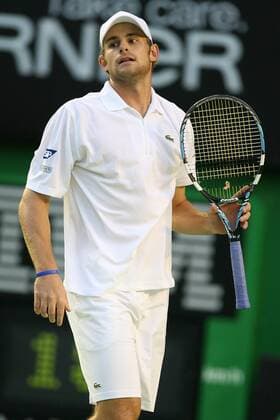 Andy Roddick (USA) enttäuscht Tennis Herren Australian Open 2007, Grand Slam, ATP Tour Einzelbild Melbourne Enttäuschung, Tennis Herren Australian Open 2007, Grand Slam, ATP Tour Einzelbild Melbourne Enttäuschung,