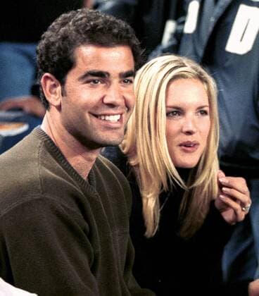 Pete Sampras (USA) mit seiner Freundin, Schauspielerin Bridgette Wilson -  (NYP2000102121) Tennis Herren Tennis 2000 Gruppe New York, NY, N.Y. Tennis Herren Tennis 2000 Gruppe New York, NY, N.Y.