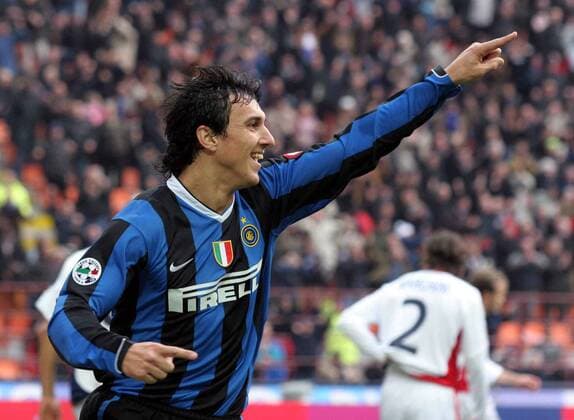 Nicolas Burdisso (Inter Mailand) - Torjubel -  Fußball Herren Serie A 2006 2007, 1. Italienische Liga, FC Internazionale Mailand Einzelbild Mailand Freude, Fußball Herren Serie A 2006 2007, 1. Italienische Liga, FC Internazionale Mailand Einzelbild Mailand Freude,