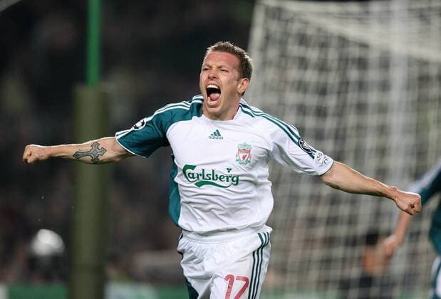 Craig Bellamy (Liverpool) - Torjubel Fußball EC 1 Herren Champions League 2006 2007, FC Liverpool Einzelbild Barcelona Begeisterung, Freude, Fußball EC 1 Herren Champions League 2006 2007, FC Liverpool Einzelbild Barcelona Begeisterung, Freude,
