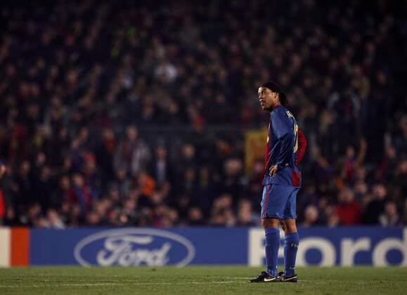 Ronaldinho (FC Barcelona) Fußball EC 1 Herren Champions League 2006 2007, FC Barcelona Einzelbild Barcelona Fußball EC 1 Herren Champions League 2006 2007, FC Barcelona Einzelbild Barcelona