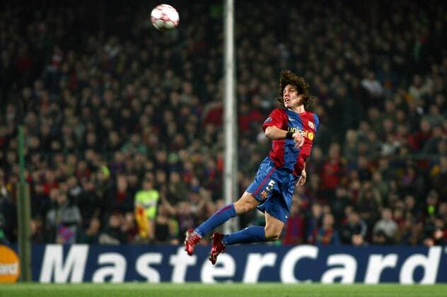 Carles Puyol (FC Barcelona) -  (pan18955) Fußball EC 1 Herren Champions League 2006 2007, FC Barcelona, Barca, Achtelfinale Totale Barcelona Dynamik, Fußball EC 1 Herren Champions League 2006 2007, FC Barcelona, Barca, Achtelfinale Totale Barcelona Dynamik,  