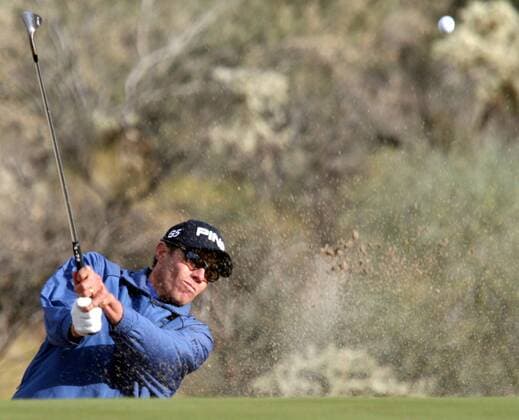 Nick O Hern (Australien) - Bunkerspiel -  (PXP2007022311) Golf Herren WGC Accenture Match Play Championship 2007, PGA Tour, Lochspiel, Lochspielwettbewerb Einzelbild Marana Dynamik Golf Herren WGC Accenture Match Play Championship 2007, PGA Tour, Lochspiel, Lochspielwettbewerb Einzelbild Marana Dynamik