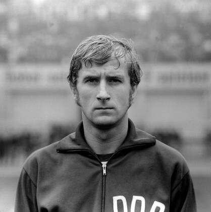 Hans Jürgen Kreische (DDR) - Nationalhymne Fußball Länderspiel Herren Freundschaftsspiel 1971, Test, Testspiel, Nationalteam, Mfneg, Vsw Porträt Leipzig Fußball Länderspiel Herren Freundschaftsspiel 1971, Test, Testspiel, Nationalteam, Mfneg, Vsw Porträt Leipzig