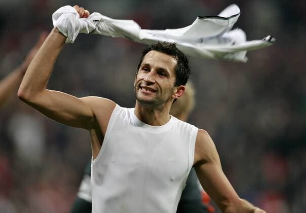 Hasan Salihamidzic (Bayern) - Schlussjubel Fußball EC 1 Herren Champions League 2006 2007, FC Bayern München - Real Madrid CF 2:1 Einzelbild Achtelfinale München Freude, Fußball EC 1 Herren Champions League 2006 2007, FC Bayern München - Real Madrid CF 2:1 Einzelbild Achtelfinale München Freude,