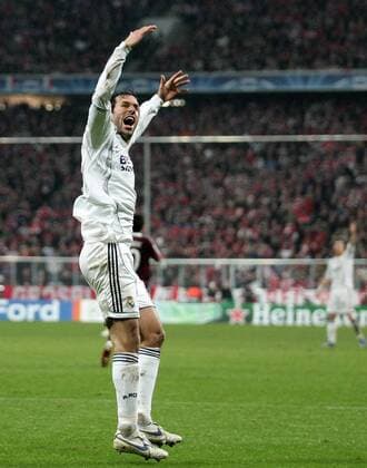 Ruud van Nistelrooy (Real Madrid) - Torjubel Fußball EC 1 Herren Champions League 2006 2007, Real Madrid CF Einzelbild München Freude, Fußball EC 1 Herren Champions League 2006 2007, Real Madrid CF Einzelbild München Freude,