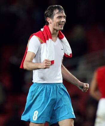Philip Cocu (Eindhoven) - Schlussjubel Fußball EC 1 Herren Champions League 2006 2007, PSV Eindhoven, Achtelfinale Einzelbild London Freude, Fußball EC 1 Herren Champions League 2006 2007, PSV Eindhoven, Achtelfinale Einzelbild London Freude,