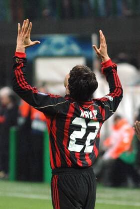 Kaka (AC Mailand) enttäuscht - Fußball EC 1 Herren Champions League 2006 2007, AC Mailand, Milan Einzelbild Mailand Enttäuschung, Fußball EC 1 Herren Champions League 2006 2007, AC Mailand, Milan Einzelbild Mailand Enttäuschung,