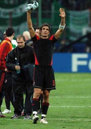 Paolo Maldini (AC Mailand) - Schlussjubel - Fußball EC 1 Herren Champions League 2006 2007, AC Mailand, Milan Einzelbild Mailand Fußball EC 1 Herren Champions League 2006 2007, AC Mailand, Milan Einzelbild Mailand