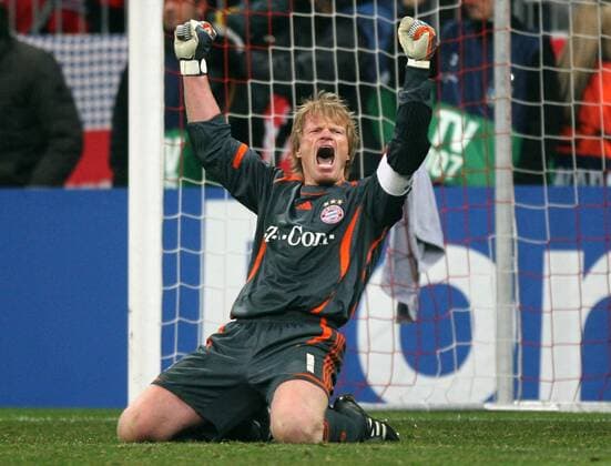 Torwart Oliver Kahn (Bayern) - Torjubel Fußball EC 1 Herren Champions League 2006 2007, FC Bayern München Einzelbild München Freude, Begeisterung, Fußball EC 1 Herren Champions League 2006 2007, FC Bayern München Einzelbild München Freude, Begeisterung,