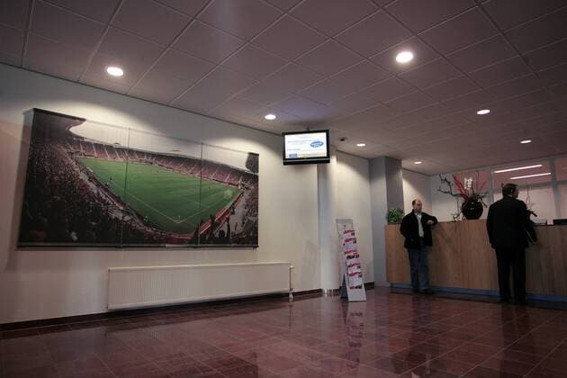 Empfangsbereich im neuen DSB Stadion, Heimspielstätte des AZ Alkmaar -  Fußball Herren Eredivisie 2006 2007, Ehrendivision, 1. Niederländische Holländische Liga, AZ Alkmaar Totale Alkmaar Fußball Herren Eredivisie 2006 2007, Ehrendivision, 1. Niederländische Holländische Liga, AZ Alkmaar Totale Alkmaar