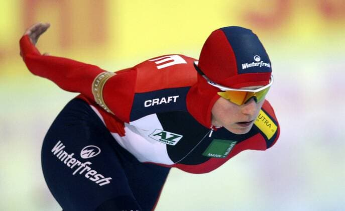 Martina Sablikova (Tschechien) Eisschnellauf Damen Weltcup 2006 2007, Worldcup, World Cup, Welt, WC, 5000m, 5000 m, Meter Einzelbild Erfurt Eisschnellauf Damen Weltcup 2006 2007, Worldcup, World Cup, Welt, WC, 5000m, 5000 m, Meter Einzelbild Erfurt