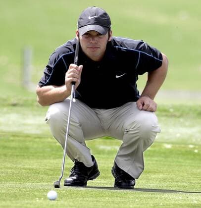 Paul Casey (England) taxiert die Puttlinie - (Icon5340009) Golf Herren WGC CA World Championship 2007, PGA Tour Einzelbild Miami Golf Herren WGC CA World Championship 2007, PGA Tour Einzelbild Miami EDITORIAL USE ONLY