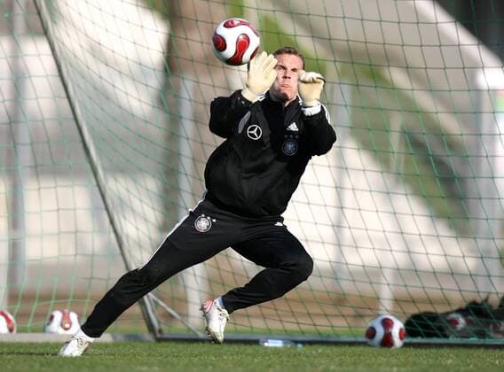 Torwart Robert Enke (Deutschland) Fußball Herren Nationalteam 2007, Training Einzelbild Düsseldorf Abwehr, Fußball Herren Nationalteam 2007, Training Einzelbild Düsseldorf Abwehr,