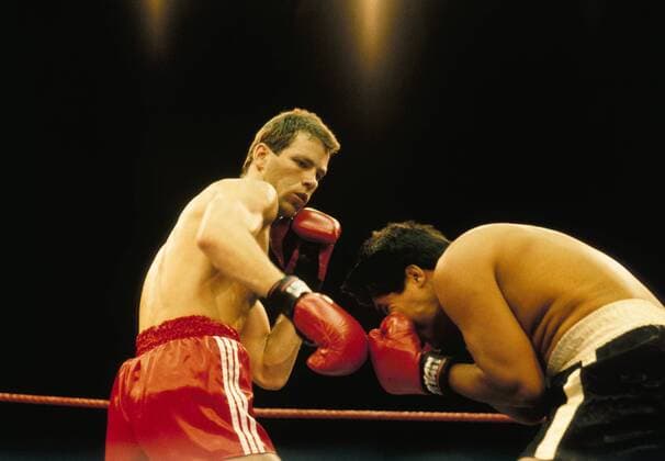 Henry Maske (Deutschland, li.) gegen Antonio Arvizu (Mexiko) Boxen Herren Boxsport 1990, Profiboxen, Halbschwergewicht, Profidebüt, Debüt, Vneg Gruppe London Boxen Herren Boxsport 1990, Profiboxen, Halbschwergewicht, Profidebüt, Debüt, Vneg Gruppe London