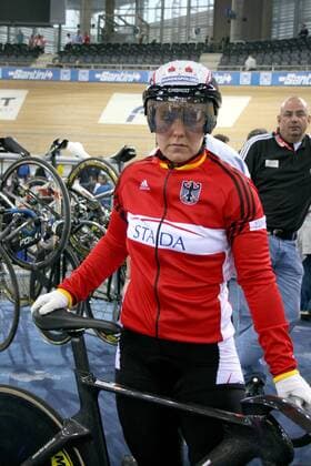Christin Muche (Deutschland) - Radsport WM Damen WM 2007, Rad, Bahn, Halle, Indoor, Bahnrad, Bahnradsport, , Nationaltrikot Einzelbild Palma de Mallorca Radsport WM Damen WM 2007, Rad, Bahn, Halle, Indoor, Bahnrad, Bahnradsport, , Nationaltrikot Einzelbild Palma de Mallorca