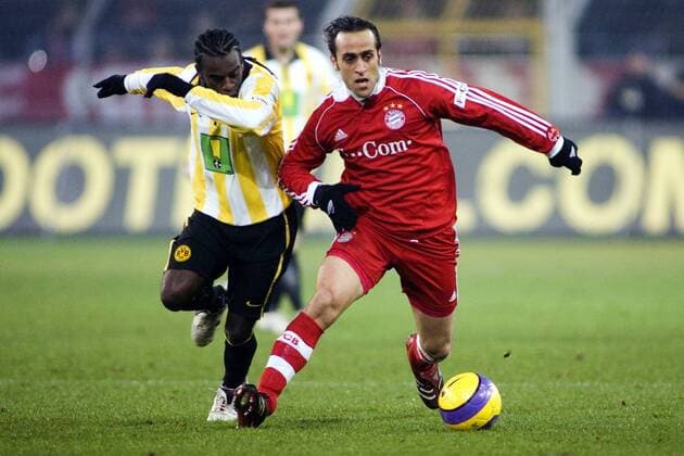 Ali Karimi (Bayern, re.) gegen Tinga (BVB) Fußball 1. BL Herren Saison 2006 2007, Borussia Dortmund - FC Bayern München 3:2 Gruppe Dortmund Dynamik, Fußball 1. BL Herren Saison 2006 2007, Borussia Dortmund - FC Bayern München 3:2 Gruppe Dortmund Dynamik,