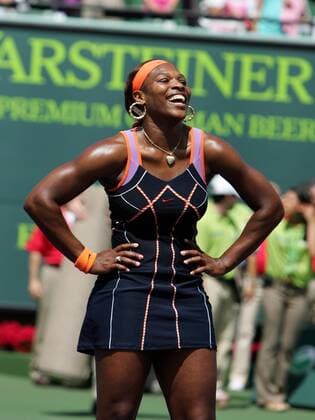 Serena Williams (USA) gewinnt die Sony Ericsson Open 2007 Tennis Damen Sony Ericsson Open 2007, WTA Tour, Finale, Endspiel, Einzelbild Key Biscayne Miami Glück, Freude, Tennis Damen Sony Ericsson Open 2007, WTA Tour, Finale, Endspiel, Einzelbild Key Biscayne Miami Glück, Freude,