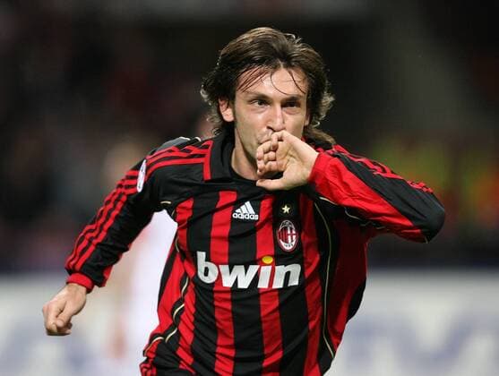 Andrea Pirlo (AC Mailand) - Torjubel -  Fußball EC 1 Herren Champions League 2006 2007, AC Mailand Milan Einzelbild Mailand Freude, Fußball EC 1 Herren Champions League 2006 2007, AC Mailand Milan Einzelbild Mailand Freude,
