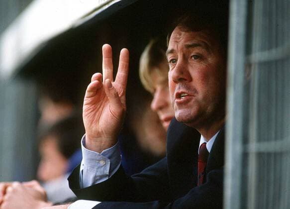Trainer Howard Kendall (Manchester City) -  Fußball Herren English Football League First Division 1989 1990, One, 1. Englische Liga, Manchester City Einzelbild London Fußball Herren English Football League First Division 1989 1990, One, 1. Englische Liga, Manchester City Einzelbild London