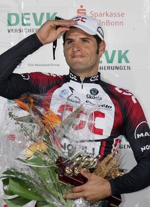 Juan Jose Haedo (Argentinien CSC) - Sieger bei Rund um Köln 2007 Radsport Herren 92. Rund um Köln, Straßenradsport, Straße, Rad, Einzelbild Köln Freude, Radsport Herren 92. Rund um Köln, Straßenradsport, Straße, Rad, Einzelbild Köln Freude,