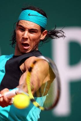 Rafael Nadal (Spanien) - (pan19971) Tennis Herren Monte Carlo Open 2007, Masters Series, ATP Tour, Finale, Endspiel Einzelbild Monte Carlo Dynamik, Tennis Herren Monte Carlo Open 2007, Masters Series, ATP Tour, Finale, Endspiel Einzelbild Monte Carlo Dynamik,