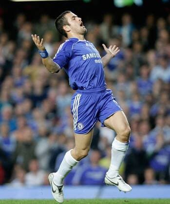 Joe Cole (Chelsea) - Torjubel -  Fußball EC 1 Herren Champions League 2007, Chelsea FC London, Halbfinale, Einzelbild London Freude, Fußball EC 1 Herren Champions League 2007, Chelsea FC London, Halbfinale, Einzelbild London Freude,