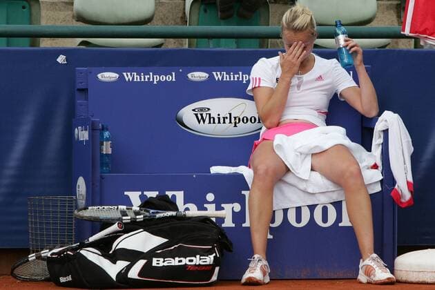 Angelika Roesch (Deutschland) enttäuscht auf der Bank Tennis Damen Qatar Telecom German Open 2007, WTA Tour Einzelbild Hundekehle Berlin Tennis Damen Qatar Telecom German Open 2007, WTA Tour Einzelbild Hundekehle Berlin