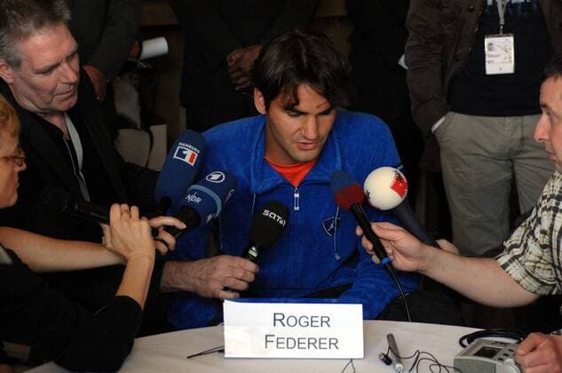 Roger Federer (Schweiz) - Pressekonferenz Tennis Herren Masters Series 2007, ATP Tour, Pressekonferenz, Pressetermin, Gruppe Am Rothenbaum Hamburg Tennis Herren Masters Series 2007, ATP Tour, Pressekonferenz, Pressetermin, Gruppe Am Rothenbaum Hamburg