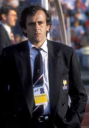 Nationaltrainer Michel Platini (Frankreich) Fußball Länderspiel Herren EM 1992, Gruppe 1, Nationalmannschaft, Vdia Einzelbild Malmö Fußball Länderspiel Herren EM 1992, Gruppe 1, Nationalmannschaft, Vdia Einzelbild Malmö