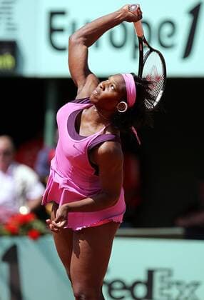 Serena Williams (USA) -  (par20070531202) Tennis Damen French Open 2007, Grand Slam, WTA Tour Einzelbild Roland Garros Paris Dynamik, Tennis Damen French Open 2007, Grand Slam, WTA Tour Einzelbild Roland Garros Paris Dynamik,