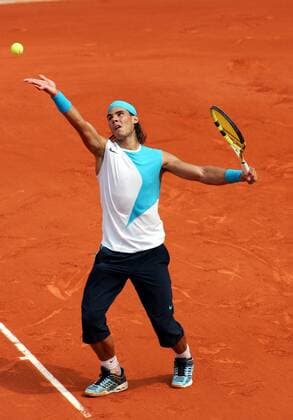 Rafael Nadal (Spanien) Tennis Herren French Open 2007, Grand Slam, ATP Tour Einzelbild Roland Garros Paris Konzentration, Tennis Herren French Open 2007, Grand Slam, ATP Tour Einzelbild Roland Garros Paris Konzentration,