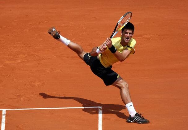 Novak Djokovic (Serbien) Tennis Herren French Open 2007, Grand Slam, ATP Tour Einzelbild Roland Garros Paris Dynamik, Tennis Herren French Open 2007, Grand Slam, ATP Tour Einzelbild Roland Garros Paris Dynamik,