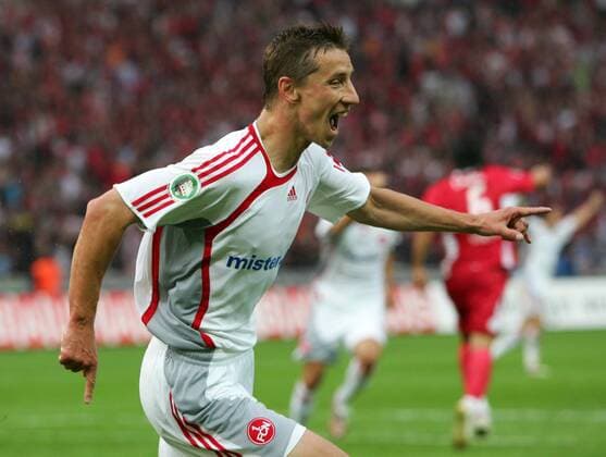 Marek Mintal (Nürnberg) - Torjubel Fußball Herren DFB Pokal 2006 2007, Pokalspiel, Finale, Endspiel, Pokalfinale, Pokalendspiel, 1. FC Nürnberg Einzelbild Berlin Freude, Fußball Herren DFB Pokal 2006 2007, Pokalspiel, Finale, Endspiel, Pokalfinale, Pokalendspiel, 1. FC Nürnberg Einzelbild Berlin Freude,