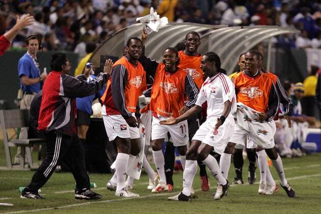 Silvio Spann (Trinidad und Tobago) - Torjubel - (Icon918b0003) Fußball Länderspiel Herren CONCACAF Gold Cup 2007, GoldCup, Nationalteam, Nationalteam Gruppe Carson Freude, Fußball Länderspiel Herren CONCACAF Gold Cup 2007, GoldCup, Nationalteam, Nationalteam Gruppe Carson Freude, EDITORIAL USE ONLY