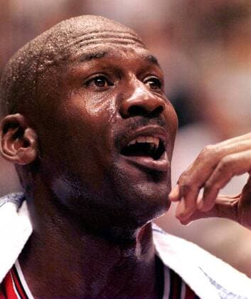 Michael Jordan (Chicago Bulls) -  (NYP98043005) Basketball Herren NBA 1997 1998, Chicago Bulls Porträt New York Basketball Herren NBA 1997 1998, Chicago Bulls Porträt New York