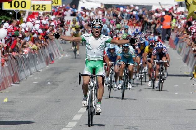 Rigoberto Uran (Kolumbien Unibet.com) gewinnt die 8. Etappe der Tour de Suisse 2007 Radsport Herren Tour de Suisse 2007, ProTour, Straßenradsport, Straße, Rad Totale 8. Etappe: Innertkirchen Schwarzsee Glück, Freude, Begeisterung, Radsport Herren Tour de Suisse 2007, ProTour, Straßenradsport, Straße, Rad Totale 8. Etappe: Innertkirchen Schwarzsee Glück, Freude, Begeisterung,